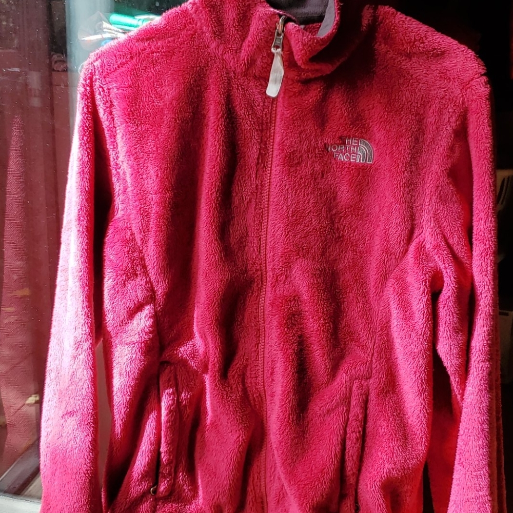 The north face osito 2 fuzzy magenta pink jacket